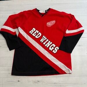 Vintage Detroit‎ Red Wings Jersey NHL Logo Mighty Mac youth medium 12/14
